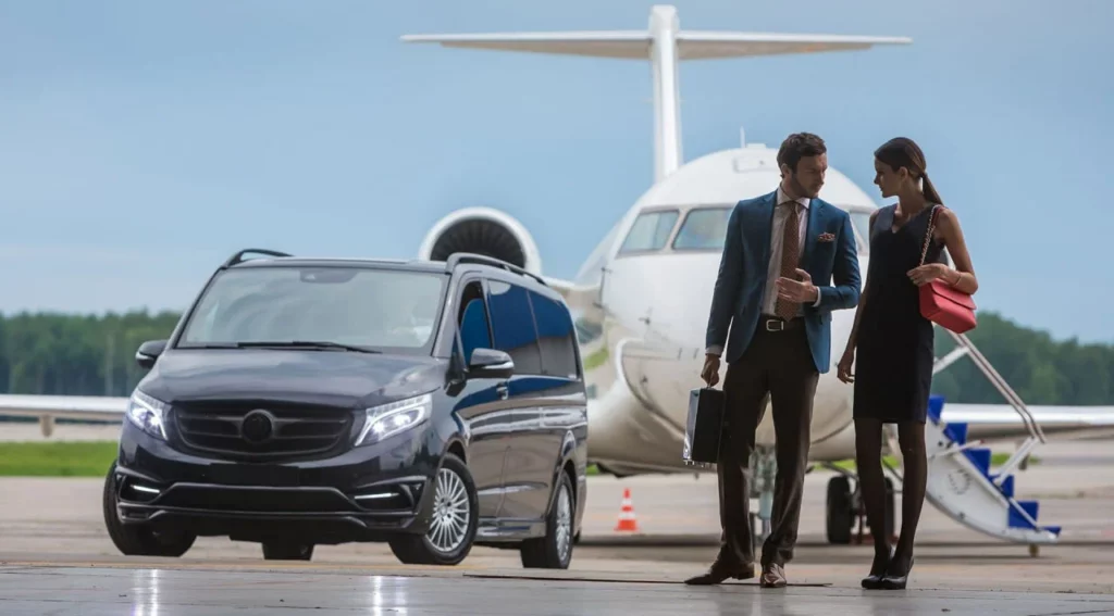 Chauffeur privé VTC à l'aéroport pour emmener ses clients à La Garde