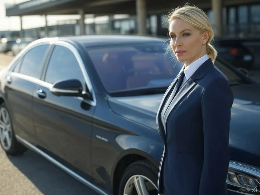 chauffeur premium aeroport toulon hyeres femme