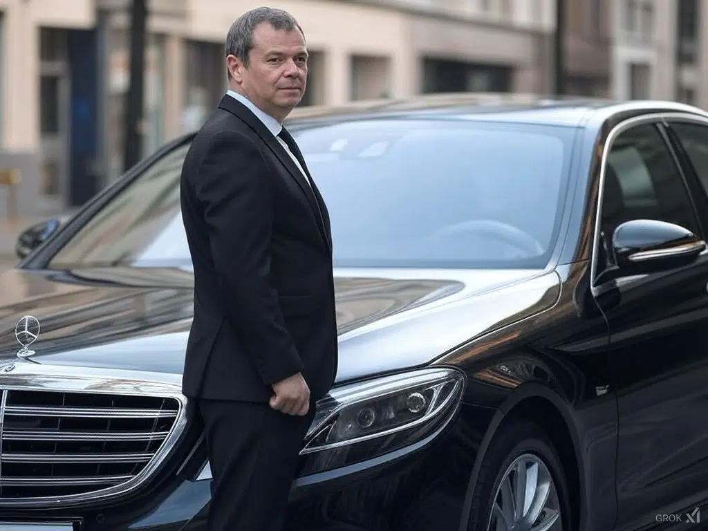 chauffeur privé VTC attendant ses clients à ollioules